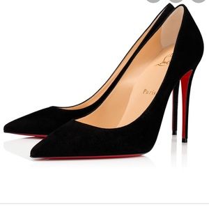 Authentic Christian Louboutin Kate Black Suede